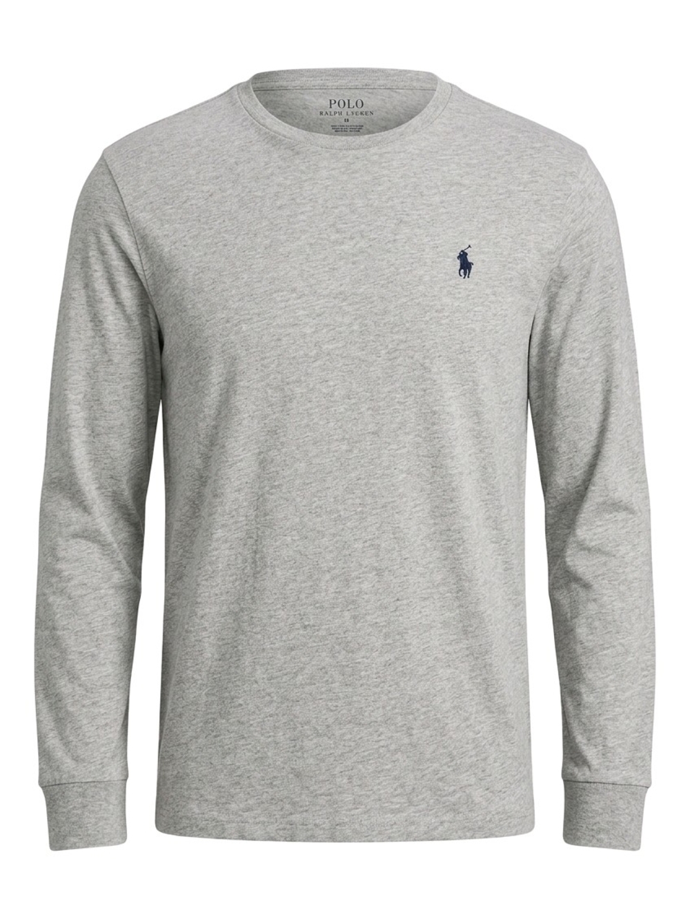 Polo by Ralph Lauren Men's Long-Sleeve Crewneck T-Shirt - Light Gray